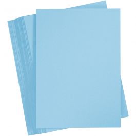 Card, sky blue, A4, 210x297 mm, 180 g, 100 sheet/ 1 pack [HOB-217056]