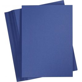 Card, midnight blue, A4, 210x297 mm, 180 g, 100 sheet/ 1 pack [HOB-217066]