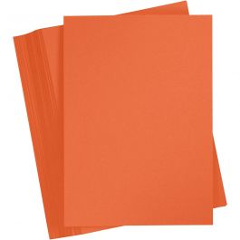 Card, mandarin, A4, 210x297 mm, 180 g, 100 sheet/ 1 pack [HOB-21713]