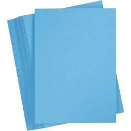 Card, clear blue, A4, 210x297 mm, 180 g, 100 sheet/ 1 pack [HOB-21720]