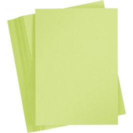 Card, A4 210x297 mm,  180 g, lime green, 100sheets