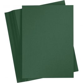Card, fir green, A4, 210x297 mm, 180 g, 100 sheet/ 1 pack [HOB-21724]
