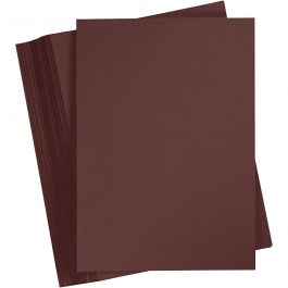 Card, coffee brown, A4, 210x297 mm, 180 g, 100 sheet/ 1 pack [HOB-21725]