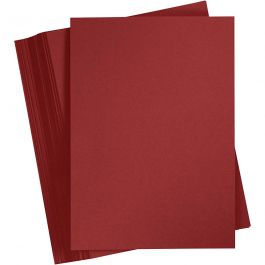 Card, burgundy, A4, 210x297 mm, 180 g, 100 sheet/ 1 pack [HOB-21729]