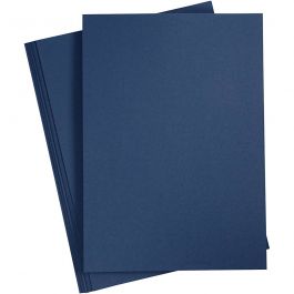 Card, blue, A4, 210x297 mm, 220 g, 10 pc/ 1 pack [HOB-219014]