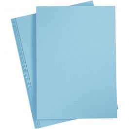 Card, light blue, A4, 210x297 mm, 220 g, 10 pc/ 1 pack [HOB-219018]