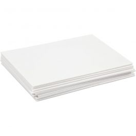 Foam board, white, A4, 210x297 mm, thickness 3 mm, 10 sheet/ 1 pack [HOB-22085]