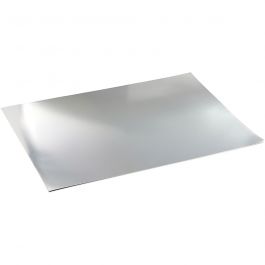 Metallic Foil Card, A2, sheet 420x594 mm, 280 g, silver, 10 sheet/ 1 pack [HOB-220860]