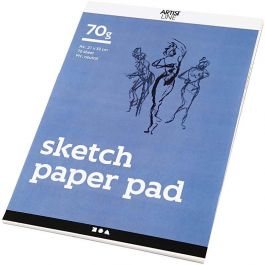 Drawing Paper Pad, white, A4, 210x297 mm, 70 g, 70 sheet/ 1 pack [HOB-22101]
