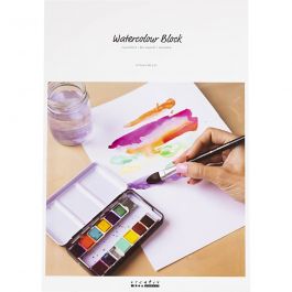 Watercolour Paper Pad, white, A3, 297x420 mm, 180 g, 20 sheet/ 1 pc [HOB-22106]
