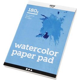 Watercolour Paper Pad, white, A5, 148x210 mm, 180 g, 20 sheet/ 1 pc [HOB-22108]