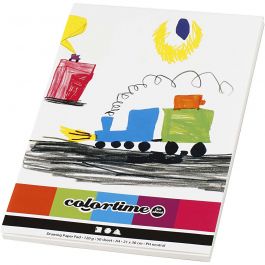 Drawing Paper Pad, white, A4, 210x297 mm, 120 g, 50 sheet/ 1 pc [HOB-22120]