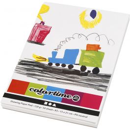 Drawing Paper Pad, white, A5, 148x210 mm, 120 g, 50 sheet/ 1 pc [HOB-22121]