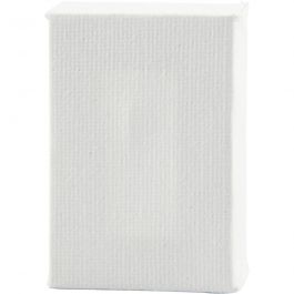 Mini Stretched Canvas, white, size 6x4x1 cm, 2 pc/ 1 pack [HOB-22336]