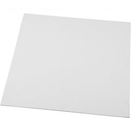 Canvas Panel, white, size 30x30 cm, 280 g, 1 pc [HOB-225100]