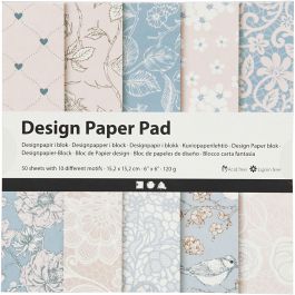 Design Paper Pad, rose, 120 g, 50 sheet/ 1 pack [HOB-225916]