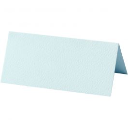 Table place cards, size 9x4 cm, 220 g, light blue, 20 pc/ 1 pack [HOB-228718]