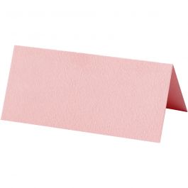 Table place cards, size 9x4 cm, 220 g, light red, 20 pc/ 1 pack [HOB-228719]