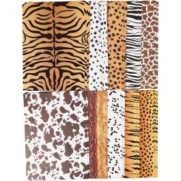 Animal Card, A4, 210x297 mm, 300 g, 10x10 sheet/ 1 pack [HOB-22984]