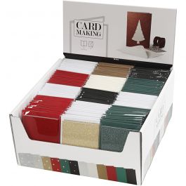 Cards and Envelopes, card size 10,5x15 cm, envelope size 11,5x16,5 cm, 120 set/ 1 pack [HOB-23030]