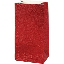 Paper Bag, red, H: 17 cm, size 6x9 cm, 200 g, 8 pc/ 1 pack [HOB-23149]