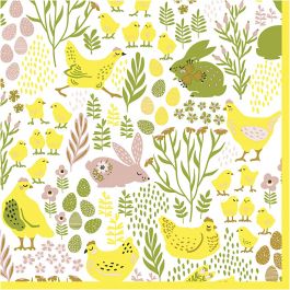 Table Napkins, easter, size 33x33 cm, 20 pc/ 1 pack [HOB-234720]