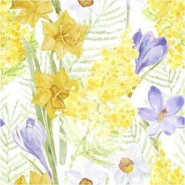Table Napkins, spring flowers, size 33x33 cm, 20 pc/ 1 pack [HOB-234721]
