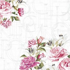 Table Napkins, Roses, size 33x33 cm, 20 pc/ 1 pack [HOB-234732]