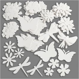 Summer Die Cut, white, size 4,5-12 cm, 240 g, 362 pc/ 1 pack [HOB-23839]