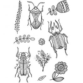 Clear Stamps, buggs, 11x15,5 cm, 1 sheet [HOB-240014]