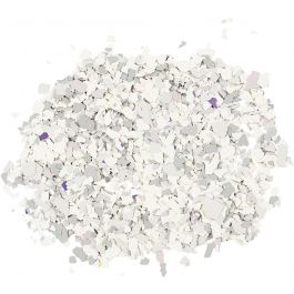 Terrazzo flakes, light grey, 90 g/ 1 tub [HOB-24593]