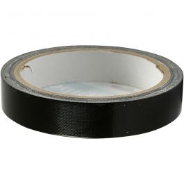 Duct Tape, black, W: 19 mm, 25 m/ 1 roll [HOB-24645]