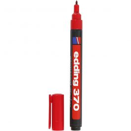 Edding 370 Marker, red, line 1 mm, 1 pc [HOB-25006]