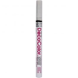 Deco permanent marker, silver, line 1,2 mm, 1 pc [HOB-25036]