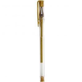 Gel Pens, gold, line 0,8 mm, 6 pc/ 1 pack [HOB-25107]