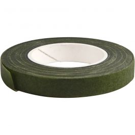 Floral Tape, dark green, W: 12 mm, 27 m/ 1 roll [HOB-25207]