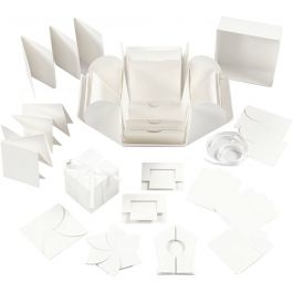 Explosion box, off-white, size 7x7x7,5+12x12x12 cm, 1 pc [HOB-25379]