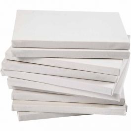 Stretched Canvas, white, depth 1,6 cm, A2, size 42x60 cm, 280 g, 20 pc/ 1 pack [HOB-25739]