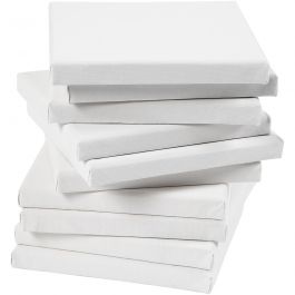 Stretched Canvas, white, depth 1,6 cm, size 20x20 cm, 280 g, 80 pc/ 1 pack [HOB-25745]