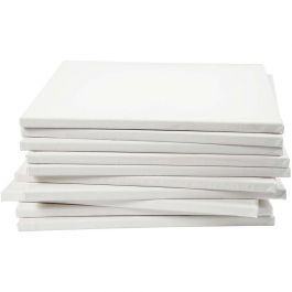 Stretched Canvas, white, depth 1,6 cm, size 40x40 cm, 280 g, 40 pc/ 1 pack [HOB-25749]