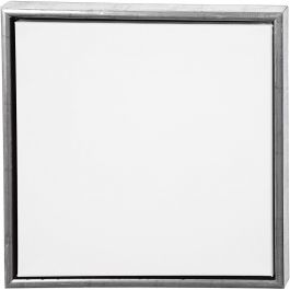 ArtistLine Canvas with frame, white, antique silver, depth 3 cm, size 44x44 cm, 360 g, 1 pc [HOB-25757]