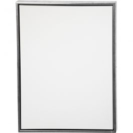 ArtistLine Canvas with frame, white, antique silver, depth 3 cm, size 64x84 cm, 360 g, 1 pc [HOB-25763]