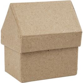 House, H: 10,5 cm, size 6x8,5 cm, 4 pc/ 1 pack [HOB-264680]