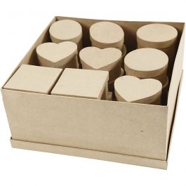 Medium boxes, H: 5 cm, D: 10-12 cm, 4x7 pc/ 1 pack [HOB-264801]