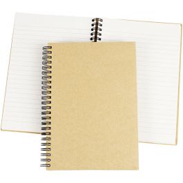 Spiral Bound Notebook, brown, A5, 60 g, 1 pc [HOB-265540]