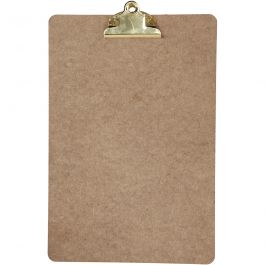 Clipboard, brass, A4, 230x340 mm, thickness 3 mm, 1 pc [HOB-265870]