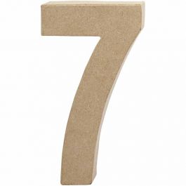 Number, 7, H: 20,2 cm, W: 11 cm, 1pc, thickness 2,5 cm [HOB-26635]