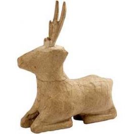 Roe Deer, laying, H: 18 cm, 1pc [HOB-26679]