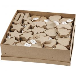 Christmas Ornaments, H: 7-8 cm, 6x29 pc/ 1 pack [HOB-26702]