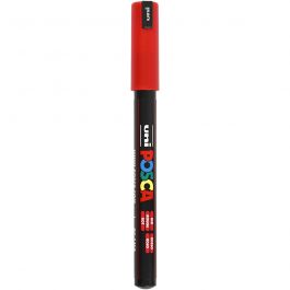Posca Marker, red, no. PC-1MR, line 0,7 mm, extra-fine, 1 pc [HOB-272040]